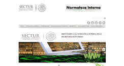 Desktop Screenshot of normateca.sectur.gob.mx