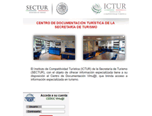 Tablet Screenshot of cedocvirtual.sectur.gob.mx